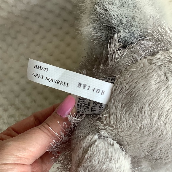 GANZ Webkinz HM203 Plush Grey Squirrel Stuffed Animal Toy No Code - Picture 11 of 16